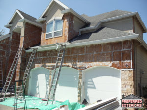 Affordable Eifs Dryvit syntehtci stucco siding contractors with logo