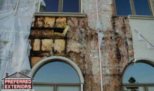 Best EIFS stucco rot repair siding contractors with logo