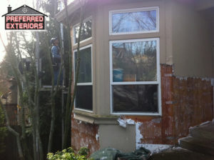 Local certified EIFS Dryvit siding contractors Washougal Camas with logo